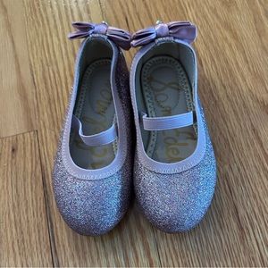 Sam Edelman Sparkly Pink Slip On Flats